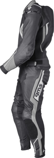 gms Lederkombi GR-1 2PC schwarz-grigio-weiss
