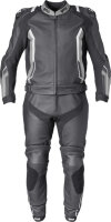 gms Lederkombi GR-1 2PC schwarz-grigio-weiss