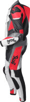 gms Lederkombi GRC-1 1PCS schwarz-weiss-rot