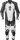 gms Lederkombi GRC-1 1PCS schwarz-weiss-grau