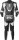 gms Lederkombi GRC-1 1PCS schwarz-weiss-grau