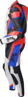 gms Lederkombi GRC-1 1PCS schwarz-blau-rot