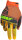 Leatt Glove Moto 2.5 X-Flow orange-gelb-schwarz