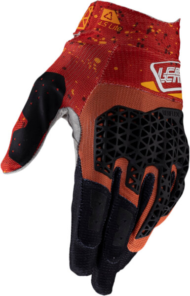 Leatt Glove Moto 4.5 Lite V25 Burn orange-schwarz-weiss