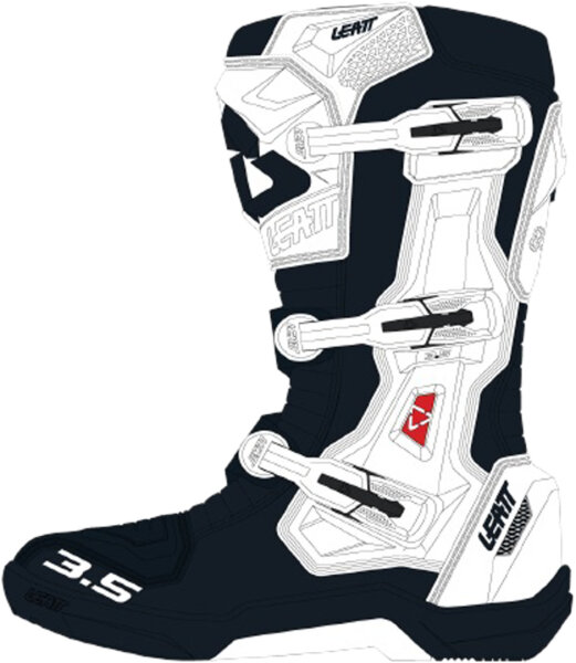 Leatt Boot 3.5 White schwarz-weiss