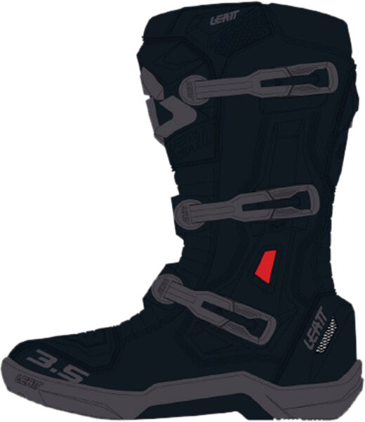 Leatt Boot 3.5 Stealth schwarz-grau