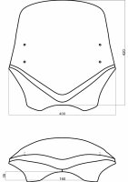 V-FLOW VARIO-TOURING-SCREEN TYP"C" - V-Flow Vario-Touring-Screen "C" alle Bau... farblos