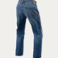 REVIT! Herren Jeans Philly 3 LF Mittelblau Used L36