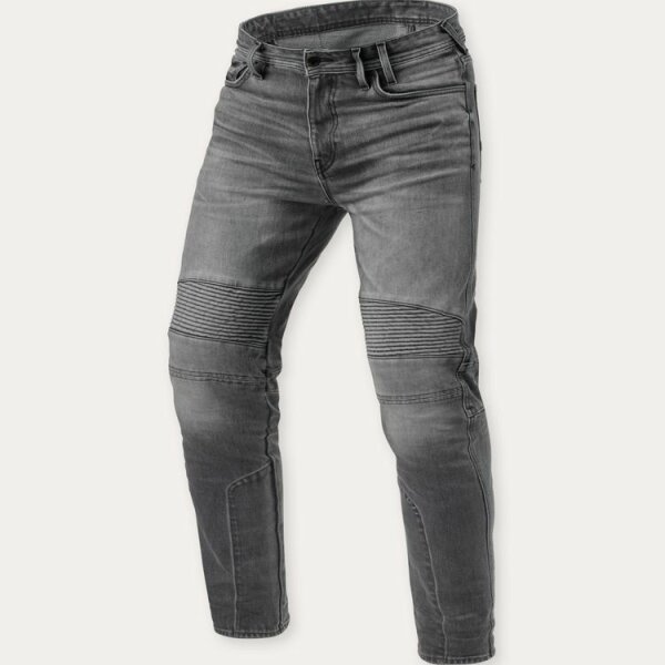 REVIT!  Moto 2 TF Jeans Herren Mittelgrau Used L32