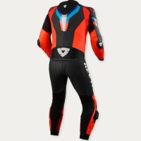 REVIT! Herren Einteilige Lederkombi Quantum 3 Neonrot-Schwarz standard