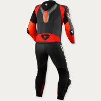 REVIT! Herren Einteilige Lederkombi Quantum 3 Anthrazit-Neon Rot standard