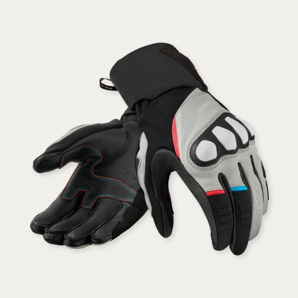 REVIT! Handschuhe Herren Combustion Schwarz-Hellgrau