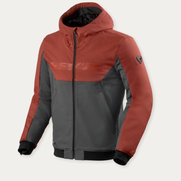 REVIT! Herren Hoodie Parabolica 2 Burgunder Rot-Grau