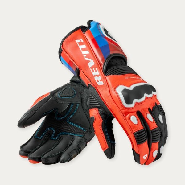 REVIT! Handschuhe Herren Quantum 3 Neonrot-Blau