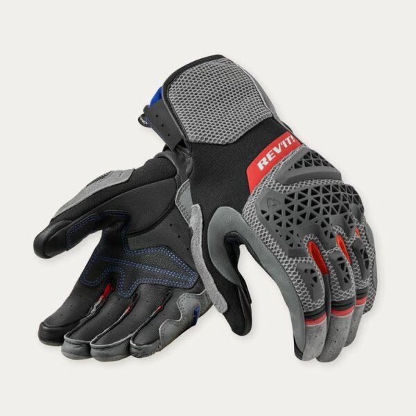 REVIT! Herren Handschuhe Sand 5 Grau-Rot