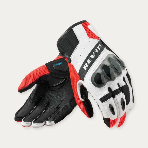 REVIT! Herren Handschuhe Ritmo Schwarz-Neon Rot