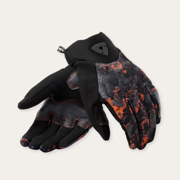 REVIT! Handschuhe Herren Continent Schwarz-Orangien