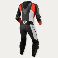 REVIT! Herren Einteilige Lederkombi Control Schwarz-Neon Rot standard
