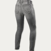 REVIT!  Piston 3 Skinny Jeans Herren Mittelgrau Used L36