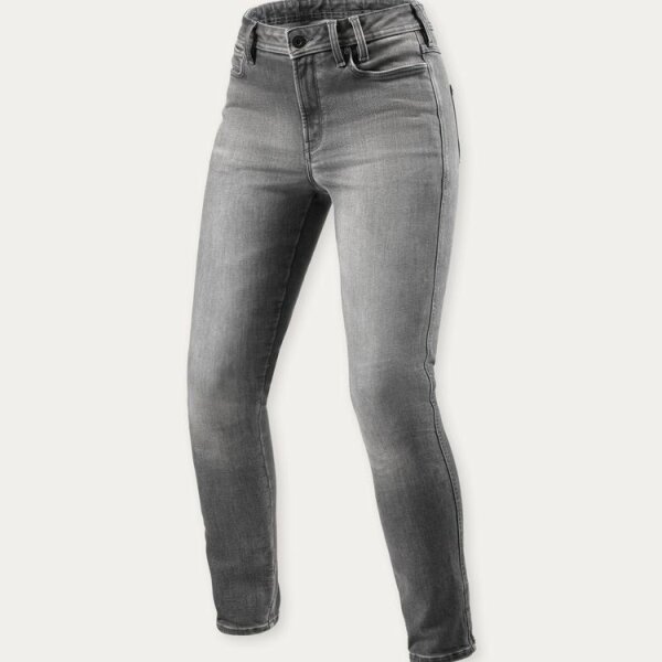 REVIT!  Shelby 3 Skinny Ladies Jeans Damen Mittelgrau Used L32