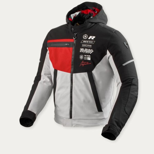 REVIT! Herren Jacke Haste H2O Schwarz-Rot