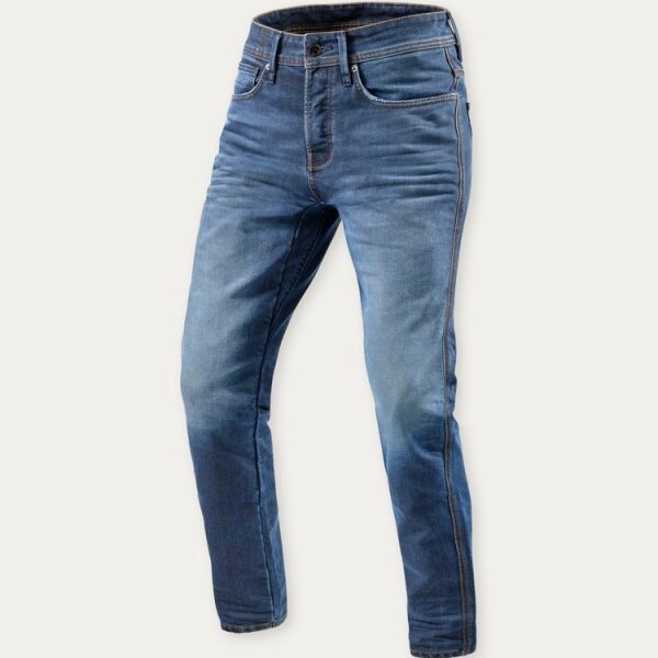 REVIT!  Reed SF Jeans Herren Mittelblau Used L30