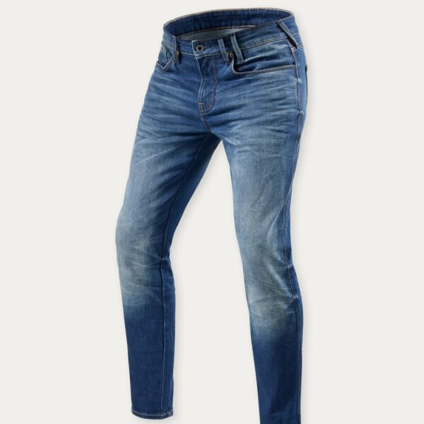 REVIT!  Carlin SK Jeans Herren Mittelblau Used L30