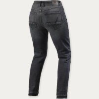 REVIT! Damen Jeans Moto 2 Slim Ladies Dark Black Stone L30