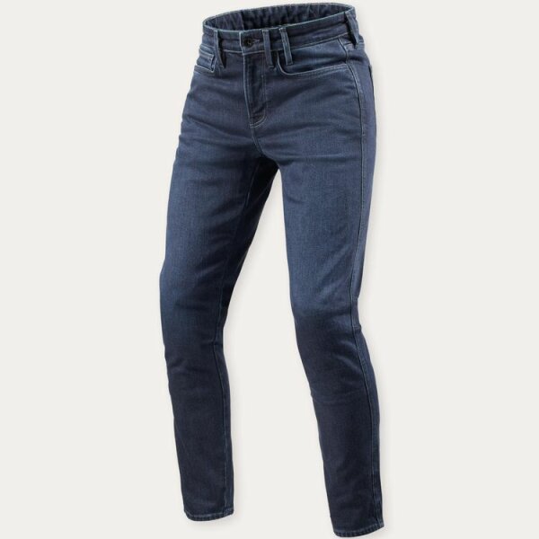 REVIT!  Kai Skinny Jeans Herren Medium Blue Stone L32