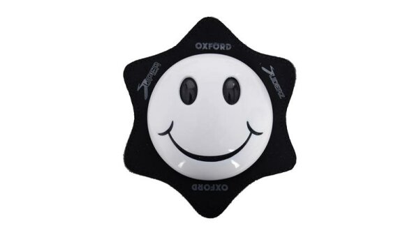 Oxford Knieschleifer Smiley, weiß  weiß,schwarz