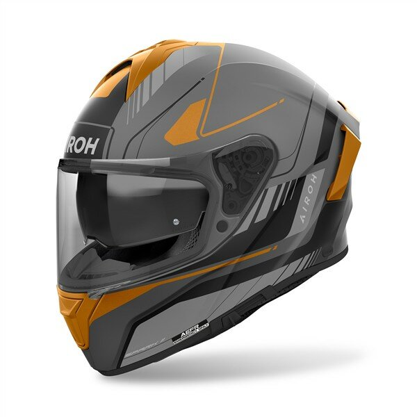 Airoh Helm Spark 2 Chrono matt-grau/schwarz-gold