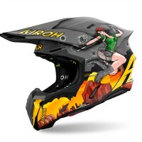 Airoh Helm Twist 3 Adventure matt-grau/orange-gelb