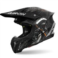Airoh Helm Twist 3 Arcade matt-schwarz/grau-rot