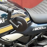 Lenkerendenspiegel "BOB 10" | Alu | schw. | D30