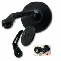Lenkerendenspiegel "BOB 1" | Alu | schwarz | D28