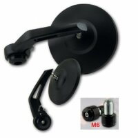 Lenkerendenspiegel "BOB 1" | Alu | schwarz | D28