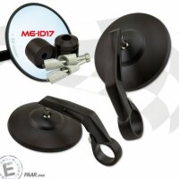 Lenkerendenspiegel "BOB 1" | Alu | schw | M6/ID17