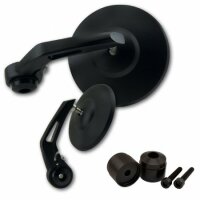 Lenkerendenspiegel "BOB 1" | Alu | schwarz | D28
