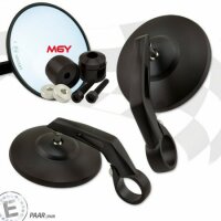 Lenkerendenspiegel "BOB 1" | Alu | schwarz | D28