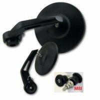 Lenkerendenspiegel "BOB 1" | Alu | schwarz | D28