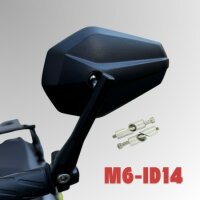 Lenkerendenspiegel SOLID | ALU | schwarz | M6-ID14