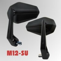Lenkerendenspiegel "SOLID 2" | schwarz | M12-SU