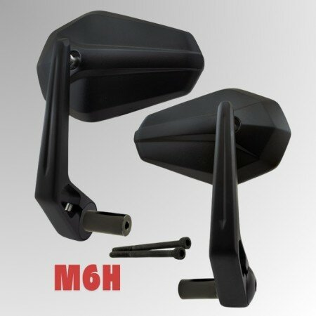 Lenkerendenspiegel "SOLID 2" | schwarz | M6H