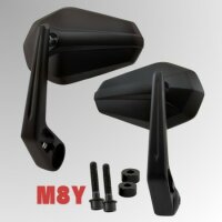 Lenkerendenspiegel "SOLID 2 | schwarz | M8Y Yamaha
