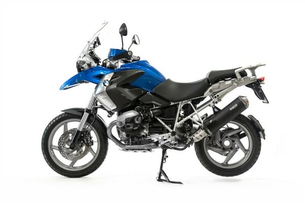 BOS Edelstahl matt oval 120 Slip-on BMW R 1200 GS / Adventure 2004-2009 Oval 120 Slip-on