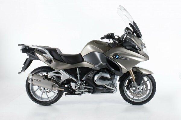 BOS Edelstahl matt Desert Fox Slip-on BMW R 1200 RT Bj. 2017-2018 Euro4 2017-2018 Desert Fox Slip-on