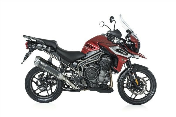 BOS Edelstahl matt Desert Fox Slip-on Triumph  Tiger 1200 Bj. 2016  Desert Fox Slip-on
