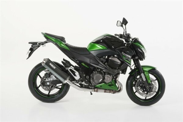BOS Black edition oval 120 Slip-on Kawasaki Z 800 Bj. 2013-2016 Oval Slip-on