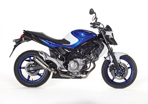 BOS Edelstahl poliert Midget Slip-on  Suzuki SFV 650 Gladius Bj. 2009-2016 Midget Slip-on