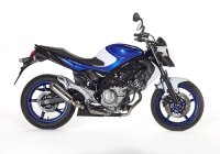 BOS Edelstahl poliert Midget Slip-on  Suzuki SFV 650...